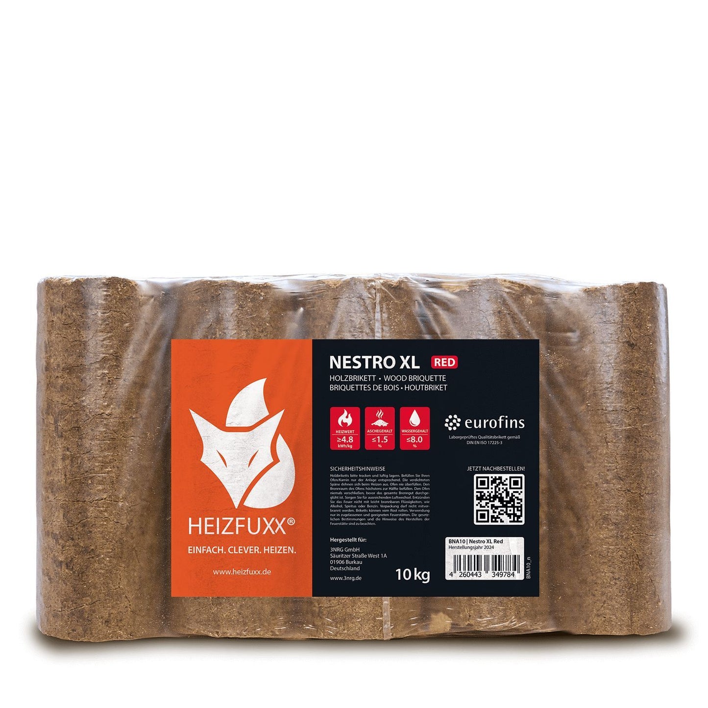 Heizfuxx Nestro XL Red 10kg x 96 Gebinde Palette