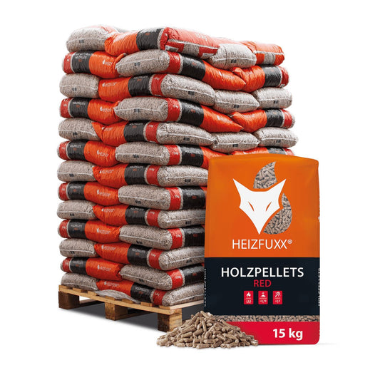 Heizfuxx Holzpellets Red 15kg x 65 Sack Palette