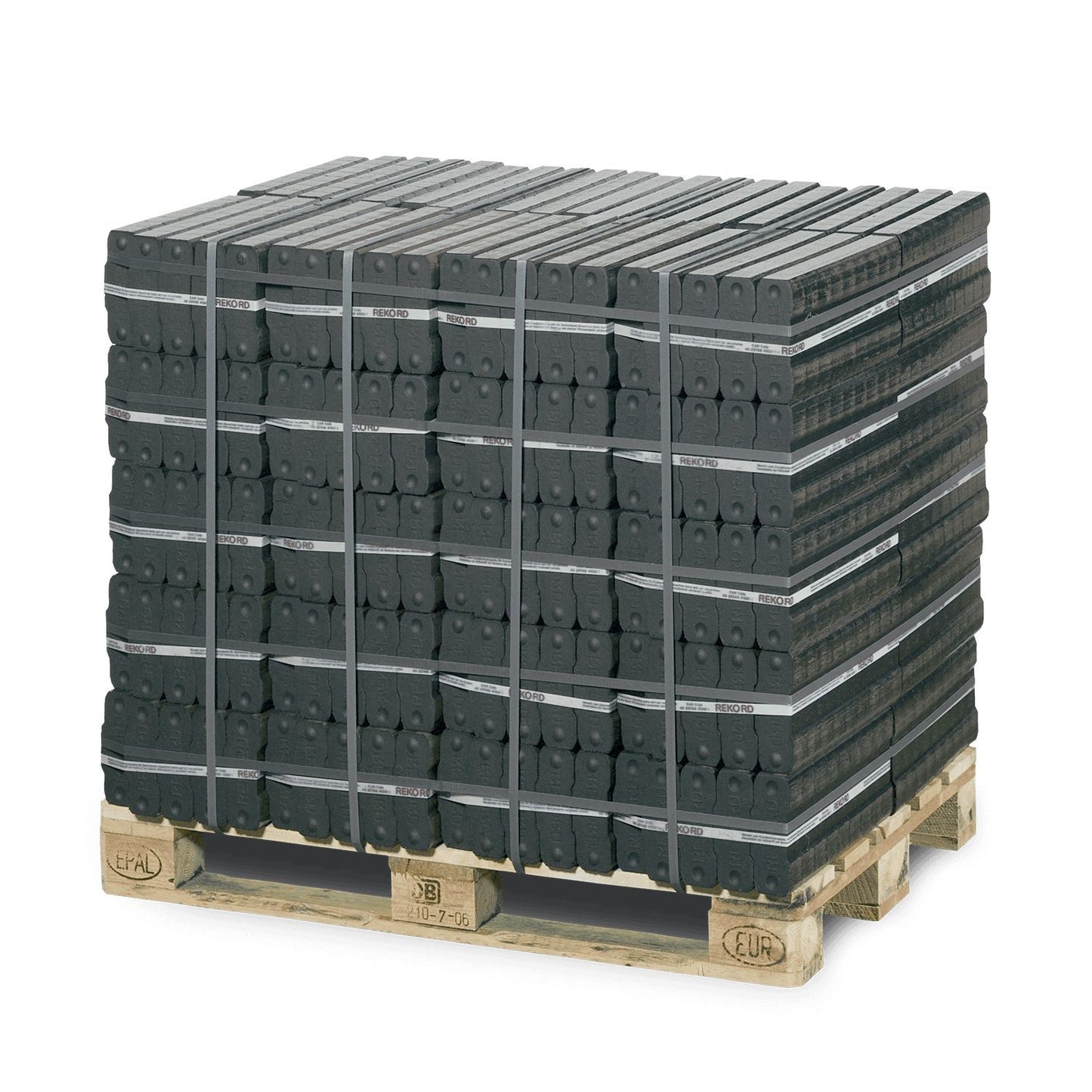 Rekord Braunkohlebriketts 25kg x 40 Gebinde Palette