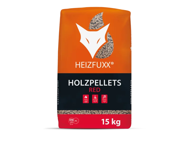 Heizfuxx Holzpellets Red 15kg x 65 Sack Palette
